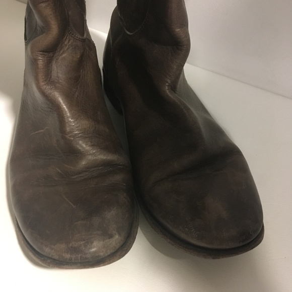 Frye Paige Riding Boot in chocolate brown 8.5 - Picture 2 of 7